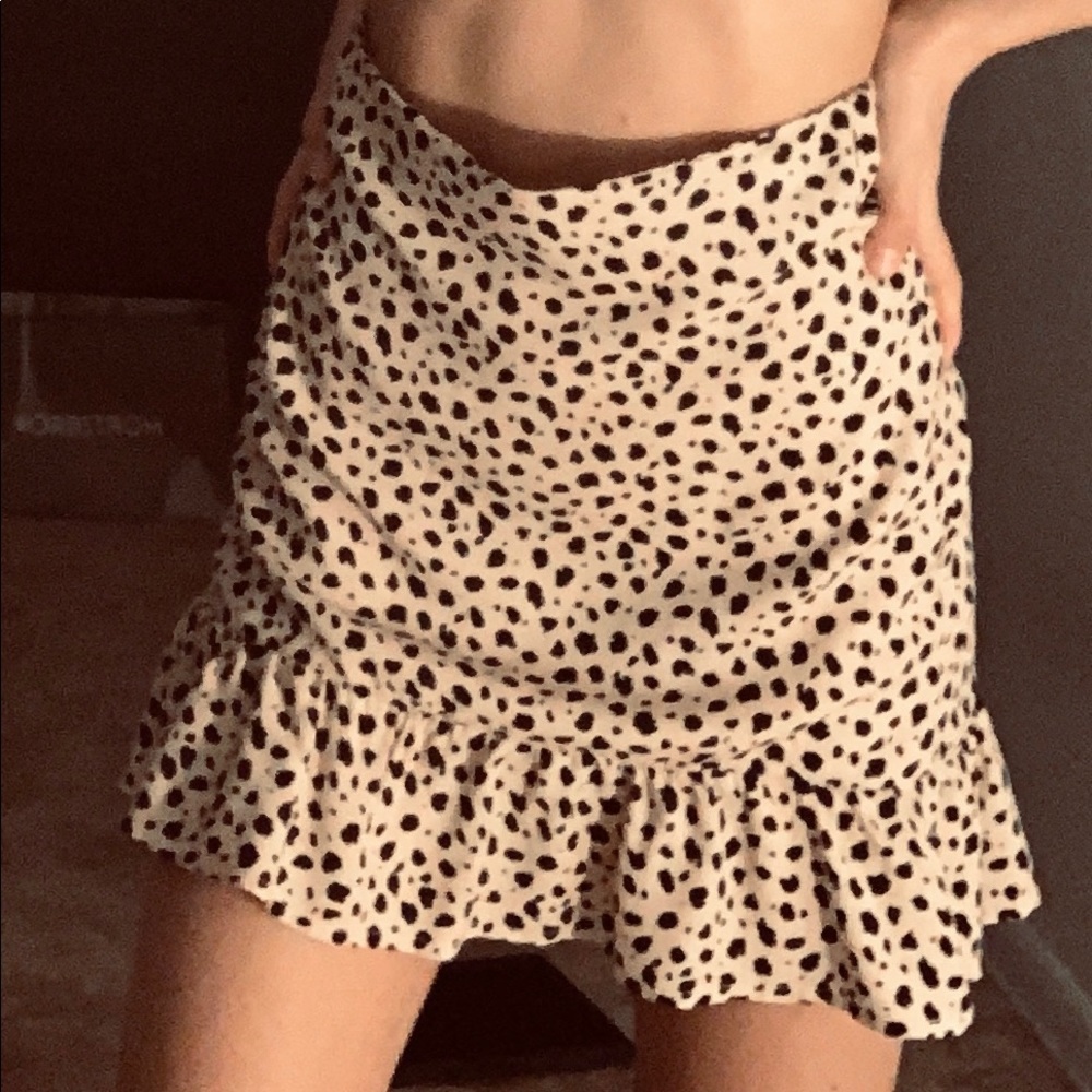 cheetah print skirt
